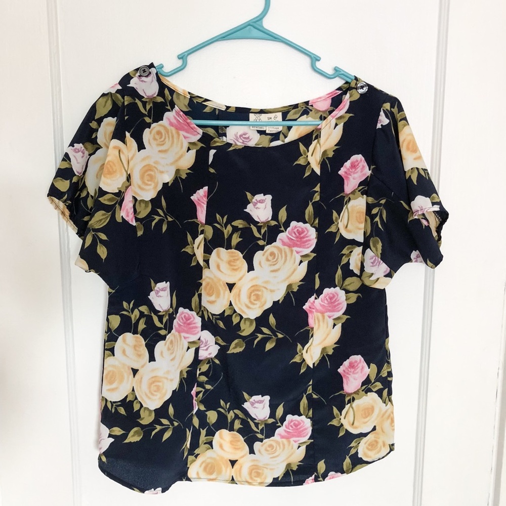 Urban Outfitters Urban Renewal Floral Top